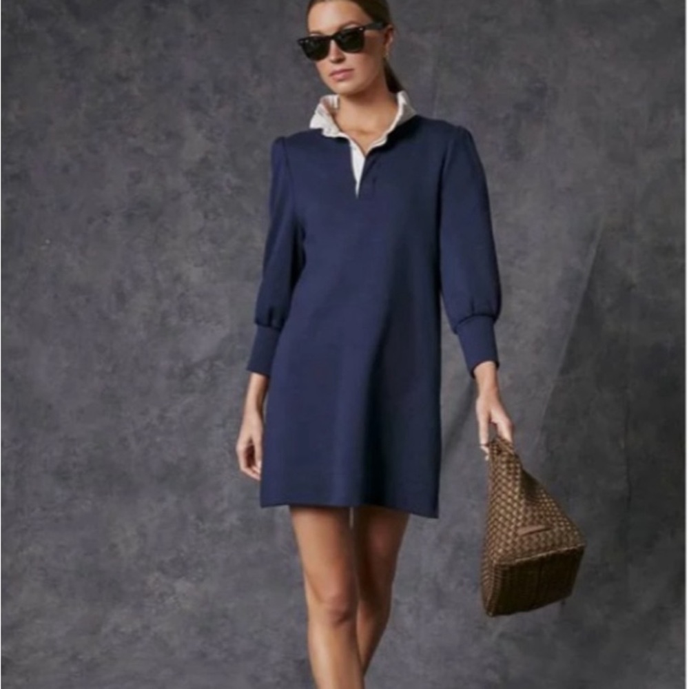 Navy Pomander Place Charlotte Dress from Tuckernuck. NWOT